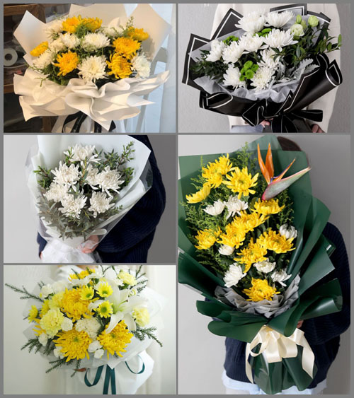 广东梅州市五华县长布镇高福村白事花束代送
